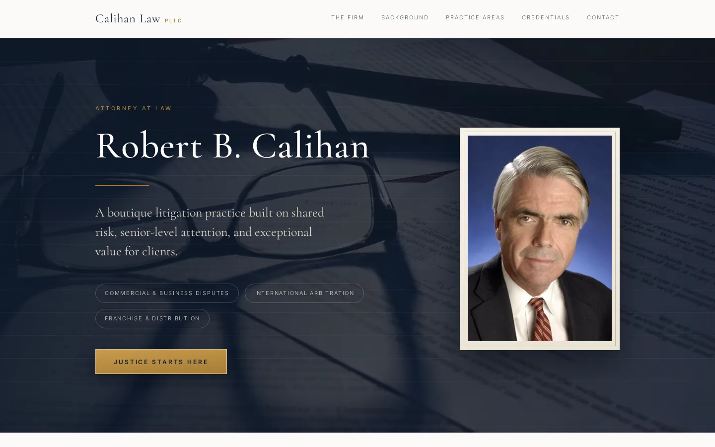 Calihan Law PLLC website