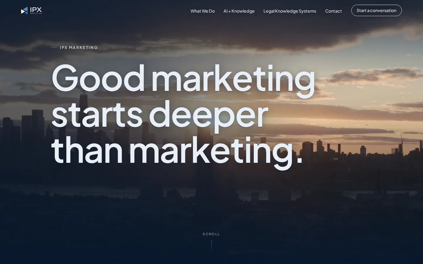 IPX Marketing website