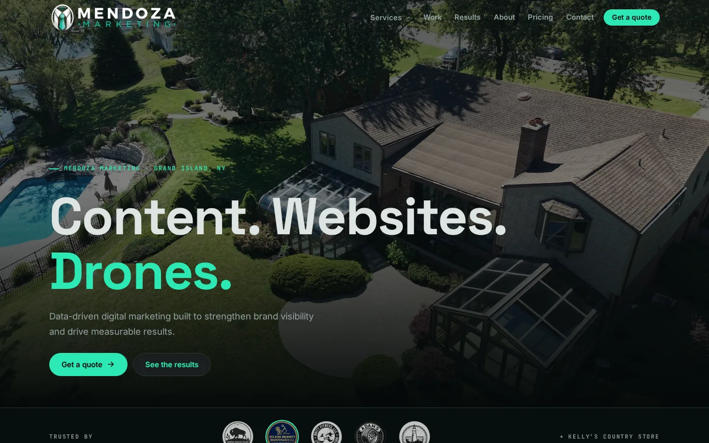Mendoza Marketing website